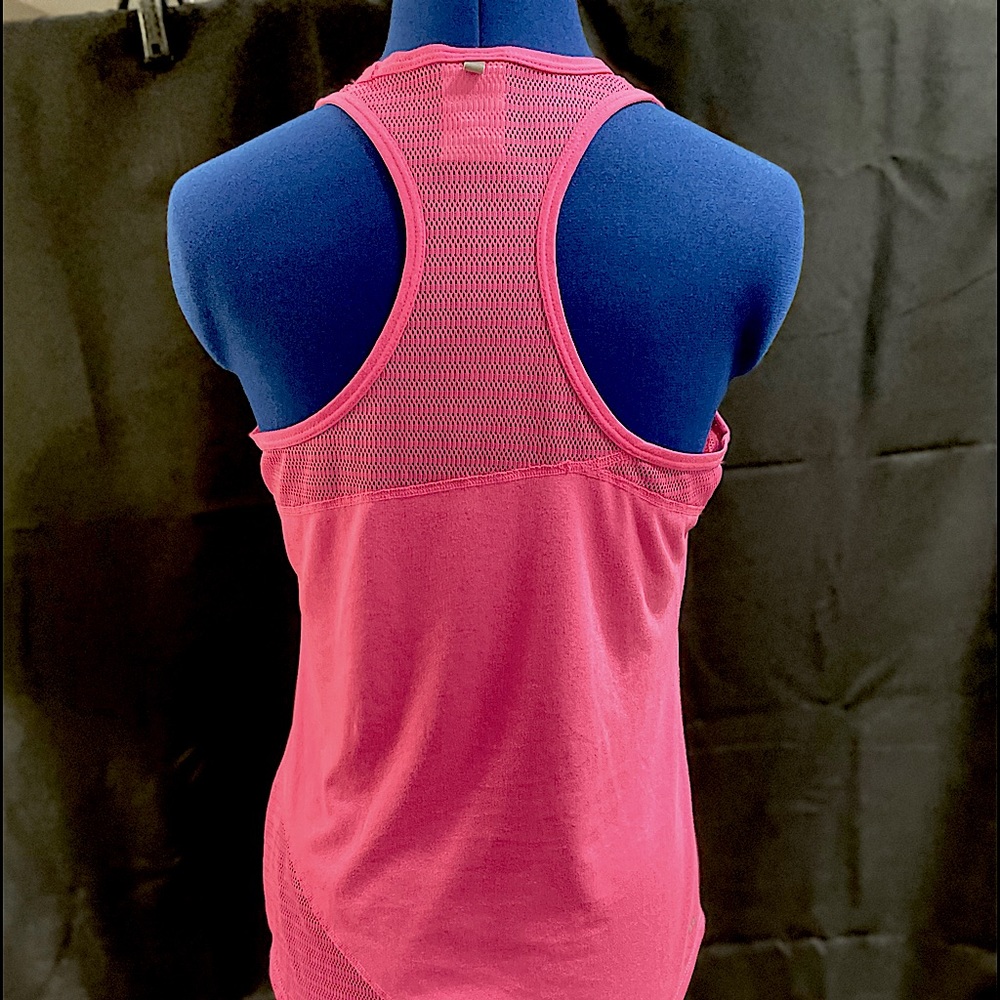 NIKE Racerback Dri-Fit Mesh Active Tank Top Med - Picture 2 of 9